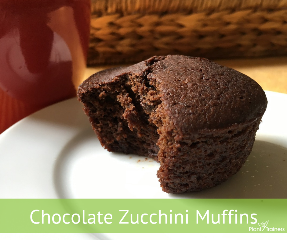 Gluten-Free Vegan Double Chocolate Zucchini Muffins
