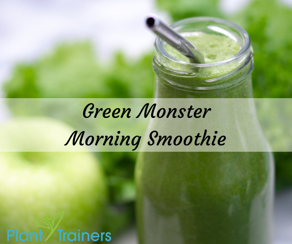 Green Monster Morning Smoothie - Plant Trainers