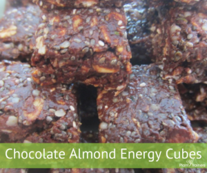 Chocolate Almond Energy Cubes