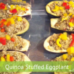 Quinoa Stuffed Eggplant