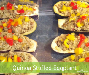 Quinoa Stuffed Eggplant