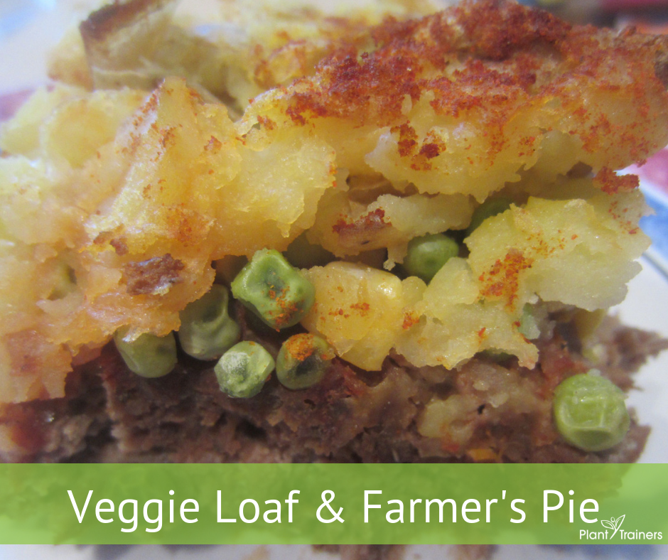 Veggie Loaf & Farmer’s Pie (AKA: Meatloaf & Shepherd’s Pie)