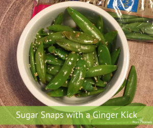 Sugar Snaps With A Ginger Kick